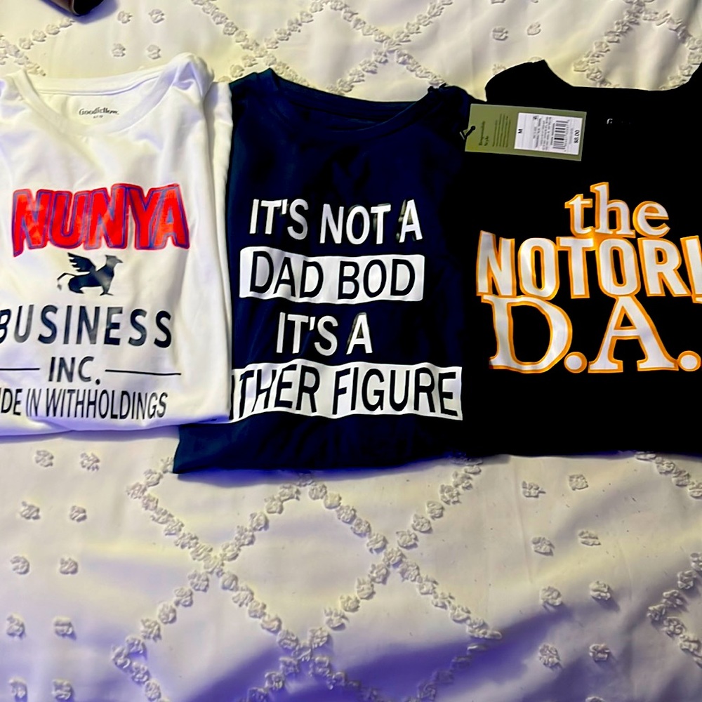 3 dad shirts with tags